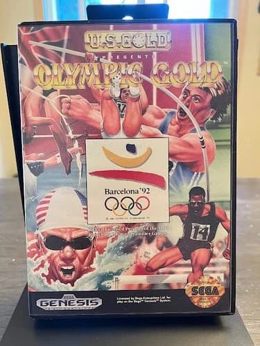 Olympic Gold: Barcelona ’92 (Sega Genesis, 1992) CIB Complete – Box, Manual, Gam