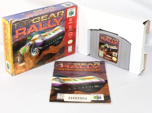 Top Gear Rally N64 Nintendo 64 Complete CIB! Authentic! Tested! Nice!