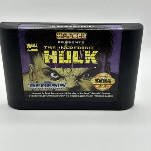 SEGA GENESIS GAME THE INCREDIBLE HULK CARTRIDGE ONLY VINTAGE CART MARVEL