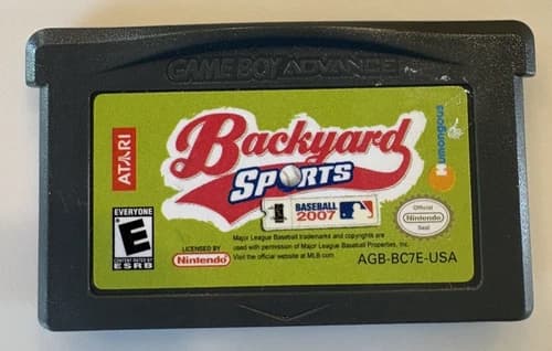 Nintendo Game Boy Advance Backyard Sports Baseball 2007 Game