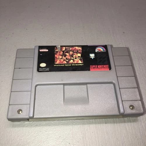 WWF RAW 1994 SNES, Cartridge only, Tested Authentic Game