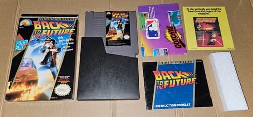 NES Back To The Future CIB Complete In Box Nintendo Entertainment System LJN