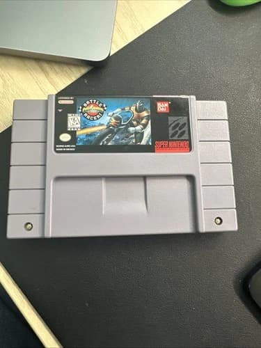 Power Rangers Zeo Battle Racers SNES. Tested Working and Authentic, Cart Only