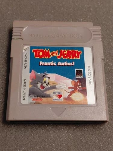 Tom and Jerry: Frantic Antics! (Nintendo Game Boy, 1993) Authentic, Tested!