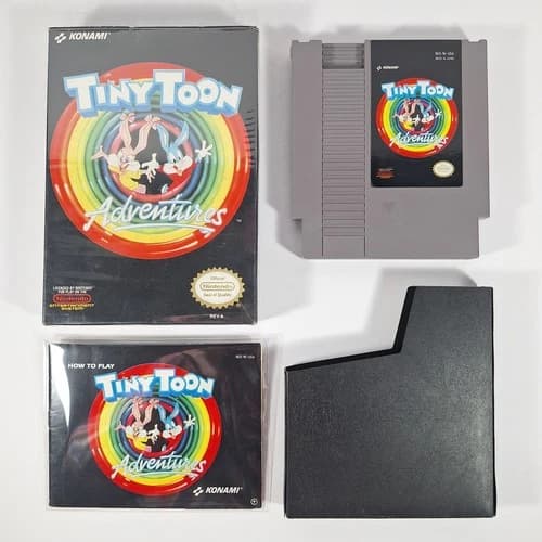 *Tested* Tiny Toon Adventures Nintendo NES Complete with Box and Manual CIB