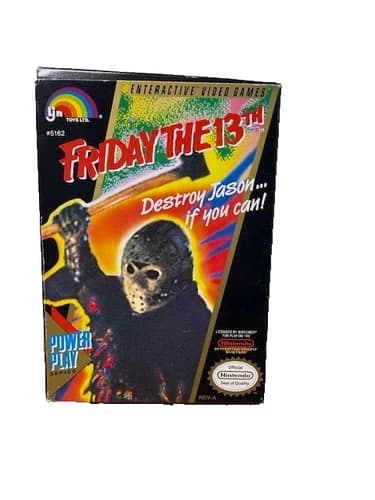 Friday the 13th (Nintendo Entertainment System, 1989) with Box and Manual