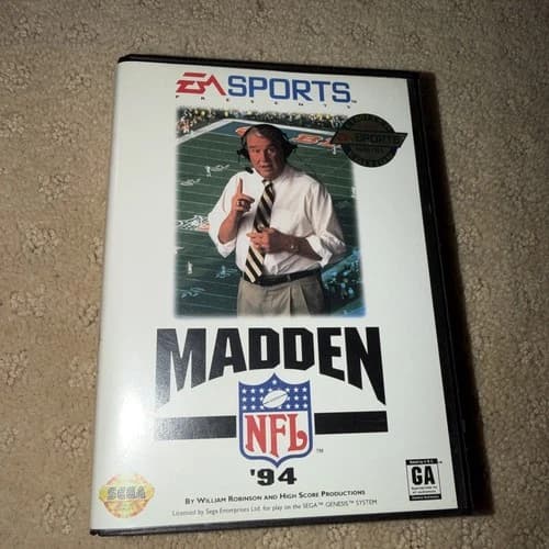Madden NFL '94 (Sega Genesis, 1993) Football Video Game Tested Works