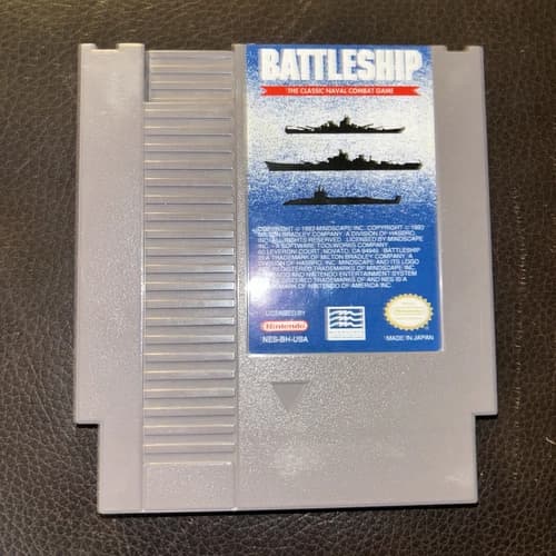 Battleship (Nintendo NES, 1993) Cleaned Tested Working Great Condition