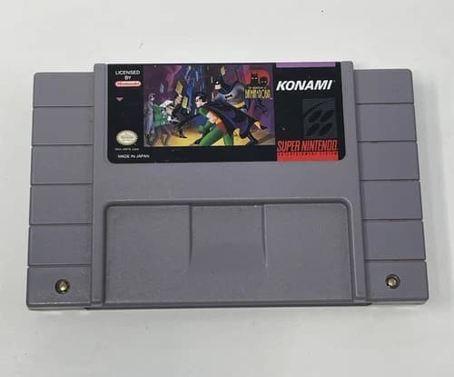 SNES Super Nintendo The Adventures of Batman and Robin Game Cartridge Konami