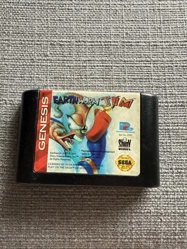 Earthworm Jim Sega Genesis Cartridge Only Tested And Working