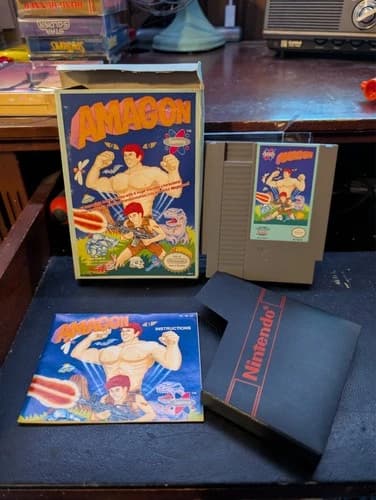 Amagon Nintendo NES Complete w Box Manual Works Great