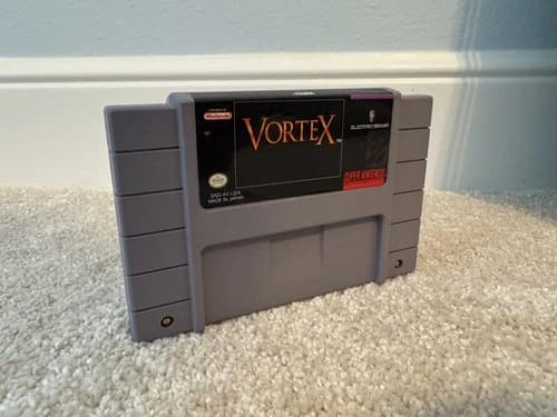 Super Nintendo SNES Vortex Video Game Tested Working