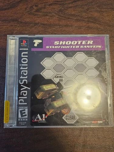 Shooter Starfighter Sanvein Playstation 1 Game Used