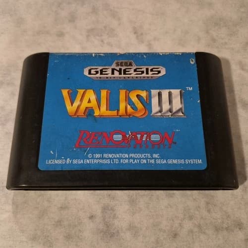 Valis III Sega Genesis Authentic Cartridge Only