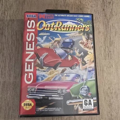 SEGA GENESIS OutRunners Video Game