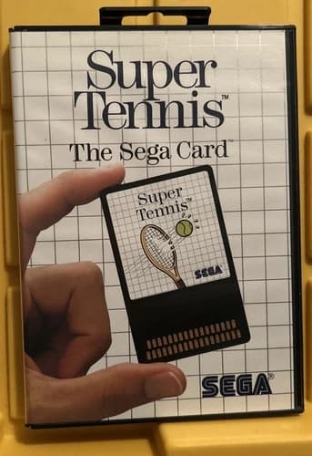 Super Tennis (Sega Master, 1986) CIB Complete Tested Working
