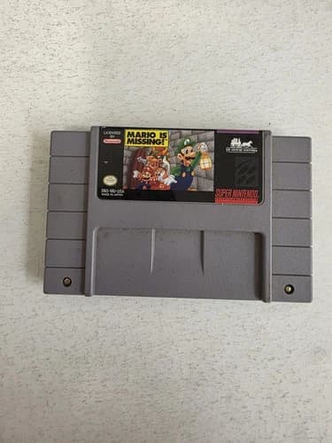 Mario is Missing (Super Nintendo SNES, 1993) Tested and Working