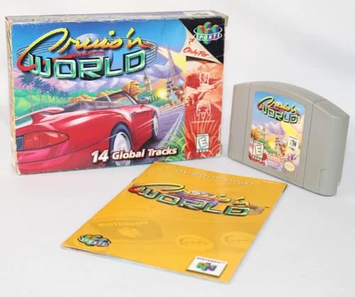 Cruis'n World N64 Nintendo 64 Complete CIB Authentic! Good Condition! Rare!