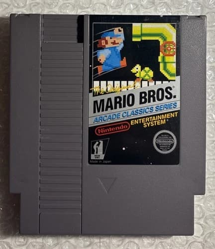The Original Mario Bros. Classic Cart Only- NES Nintendo- TESTED & CLEANED Good