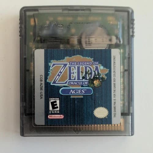 Legend of Zelda Oracle of Ages Nintendo Game Boy Color - Tested Saves Work