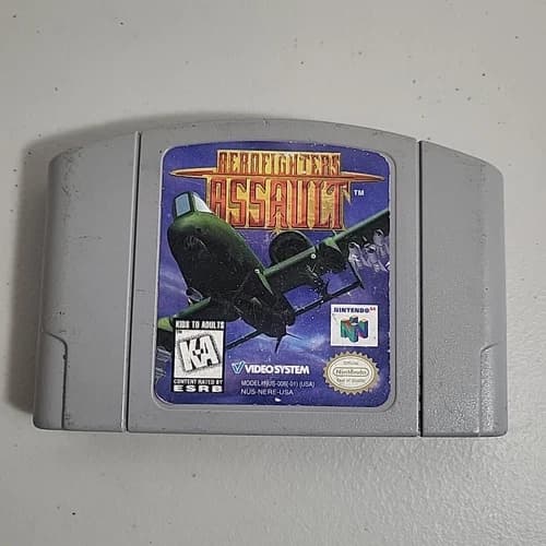 AeroFighters Assault (Nintendo 64, 1997) Authentic N64 OEM - Cartridge Only