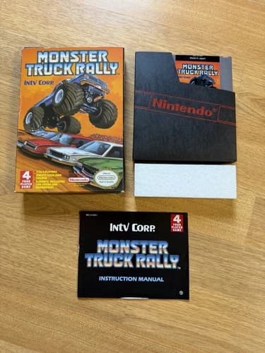 Monster Truck Rally Nintendo NES CIB Cart Box Manual