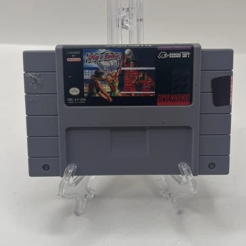 Dig & Spike Volleyball (Nintendo SNES, 1991) Cartridge Only