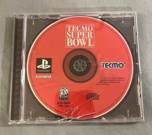 Tecmo Super Bowl Sony PlayStation PS1 US Seller Authentic Tested