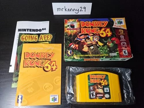 Donkey Kong 64 (Nintendo 64 N64, 1999) with Box and Manual - No Expansion Pak