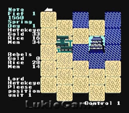 Nobunaga's Ambition - Rare NES Nintendo Game