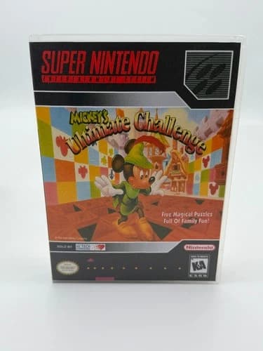 Mickey's Ultimate Challenge Super Nintendo SNES NTSC-U/C Good Condition
