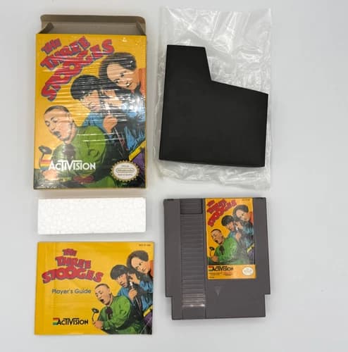 Retro 1987 "The Three Stooges" (Nintendo Entertainment System NES) W/Manual CIB