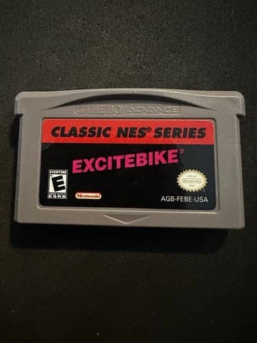 Excitebike Classic NES Series (Gameboy Advance GBA) Game Only - Tested & Working