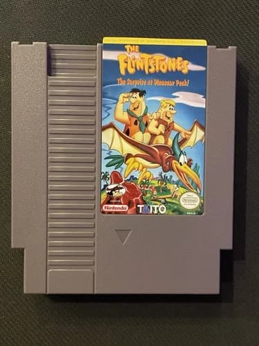 Nintendo NES Game The Flintstones The Surprise At Dinosaur Peak