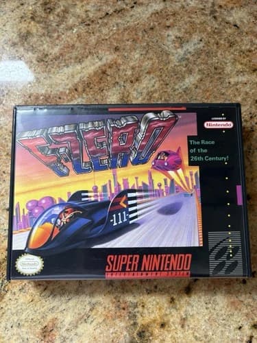 F-Zero Game for Super Nintendo SNES Complete with Manual, Tested Working