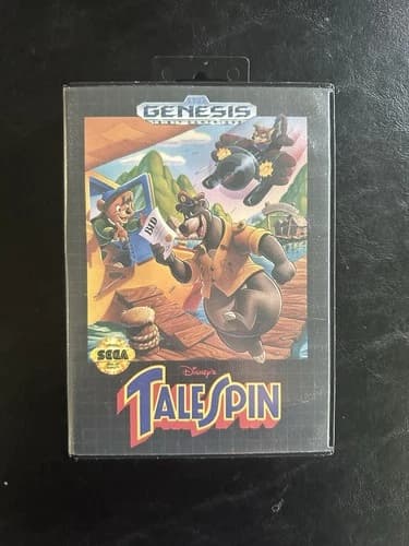 Disney's TaleSpin (Sega Genesis, 1992) CIB w/ Manual and Hanger Tab Intact