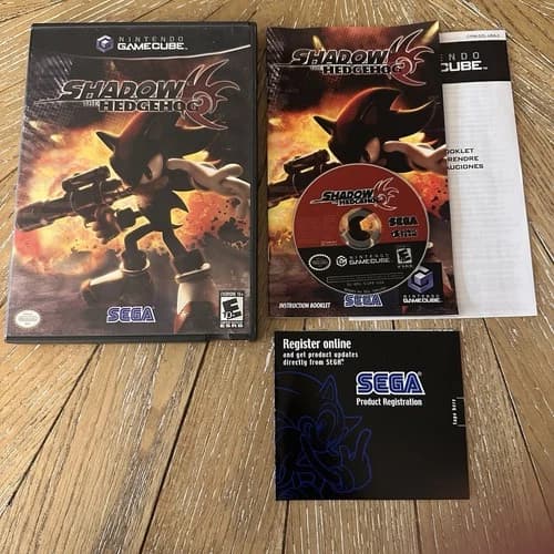 Shadow the Hedgehog Nintendo GameCube CIB BLACK LABEL Clean