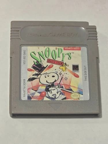 🔥 Snoopy's Magic Show GameBoy Nintendo GB Game Cartridge Tested & Authentic!!!