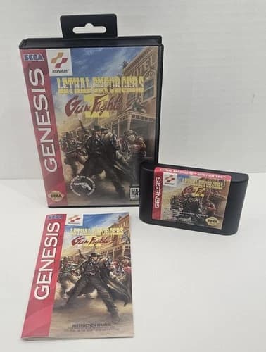 Lethal Enforcers II Gun Fighters Sega Genesis CIB Tested Authentic Nice