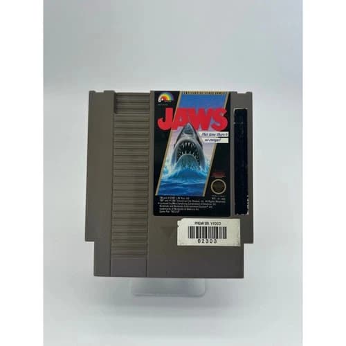 Jaws Nintendo NES Video Game Cartridge 1987 Tested Working
