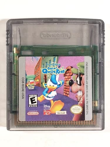 Disney's Donald Duck: Goin' Quackers (Nintendo Game Boy Color, 2000) Authentic