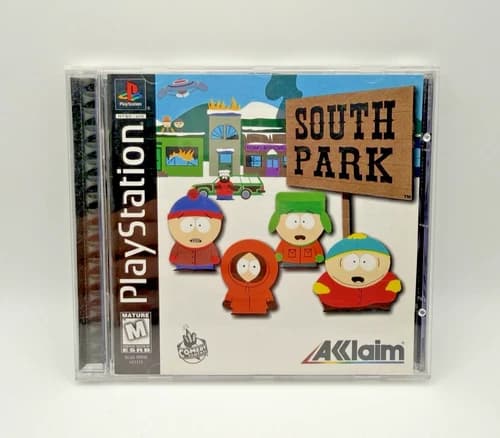 South Park PS1 PlayStation 1 Game Complete CIB Tested Working Black Label