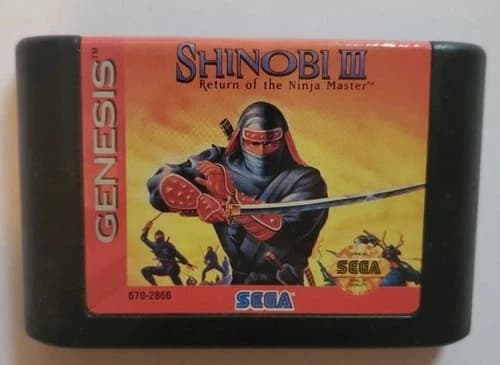 Shinobi III 3: Return of the Ninja Master (Sega 1993) TESTED Authentic Cleaned