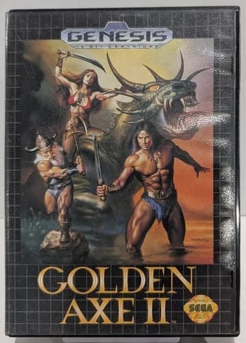 Golden Axe II 2 Sega Genesis Complete In Box 1991 Tested And Working Authentic
