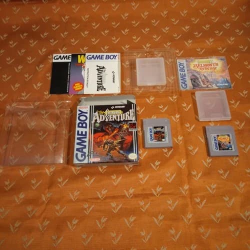 Castlevania Adventure gameboy complete in box, Belmont's Revenge II with manual