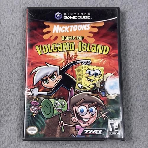 Nicktoons: Battle for Volcano Island (Nintendo GameCube, 2006) Complete CIB