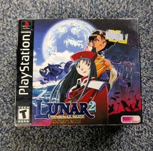 LUNAR 2 ETERNAL BLUE COMPLETE PlayStation PS1 2000 100% Complete VG Condition