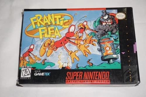 Frantic Flea (Super Nintendo SNES) Complete in Box CIB