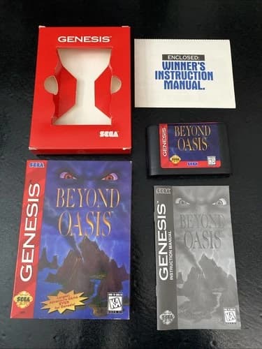 Beyond Oasis for Sega Genesis 100% CIB SUPER CLEAN