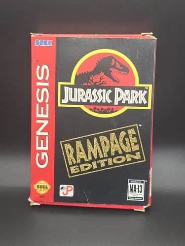 Jurassic Park: Rampage Edition (Sega Genesis) 1994 Authentic CIB Complete